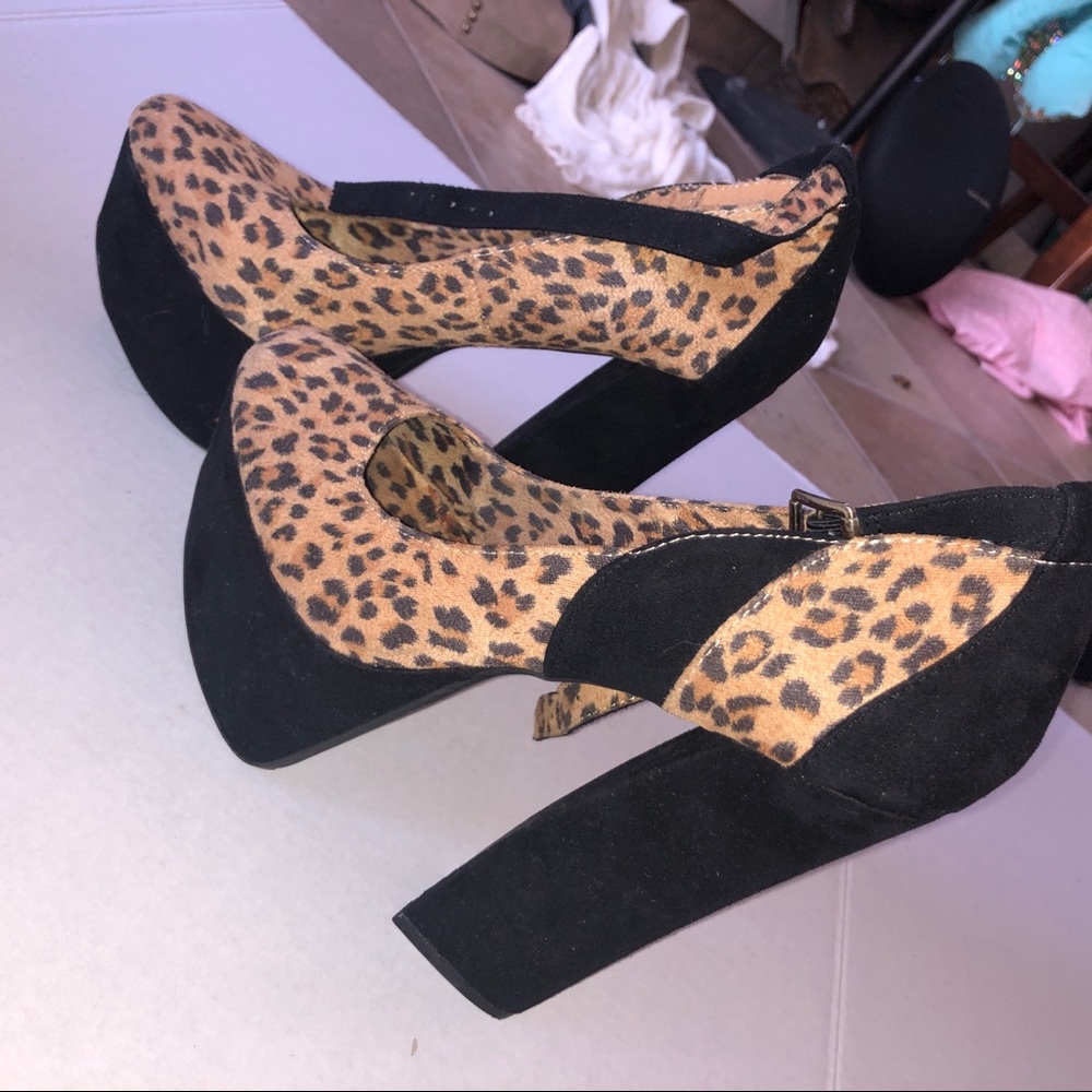 Cheetah print heels